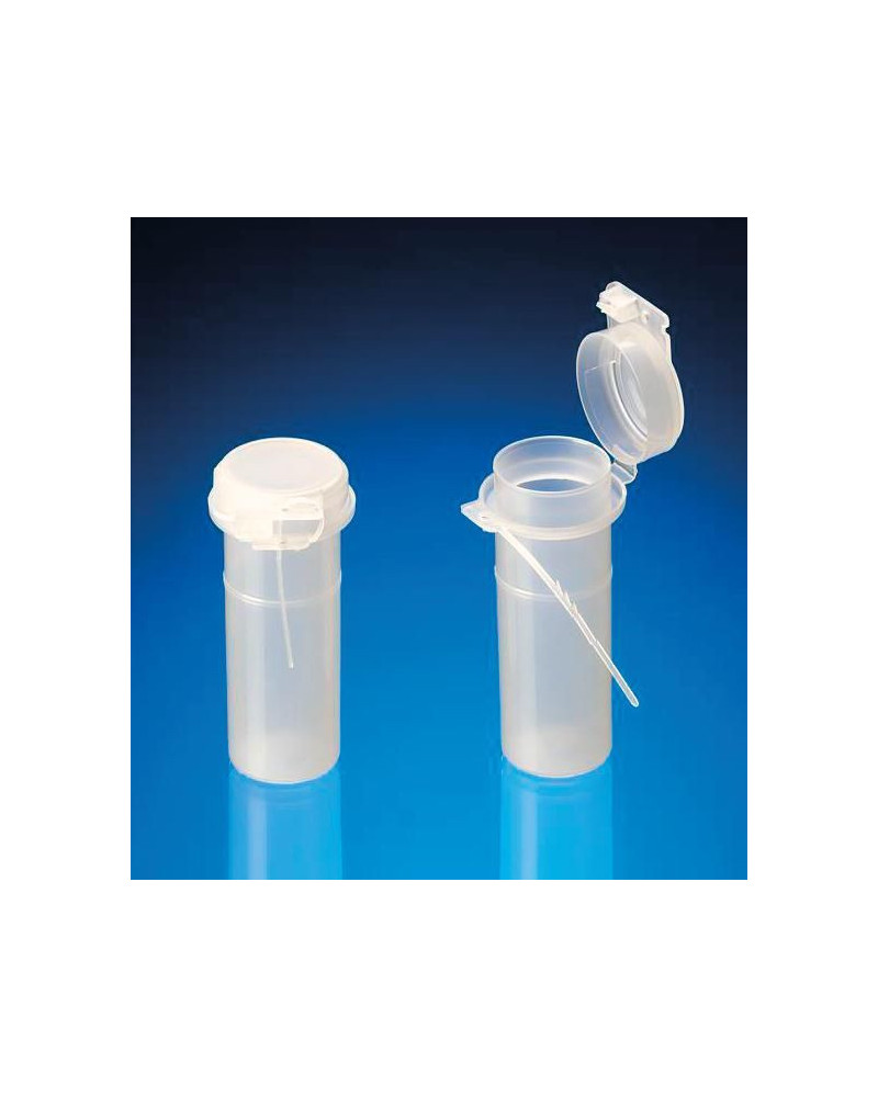Flacon 45ml polypropylène + Lien sécurité-Cape attenante