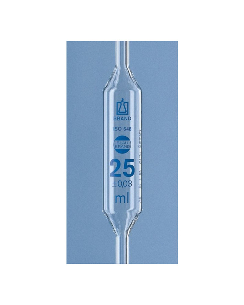 Pipettes jaugées 25 ml Pipettes jaugées 25 ml