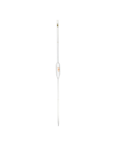 Pipettes jaugées en verre 2 traits, classe A, 20 ml
