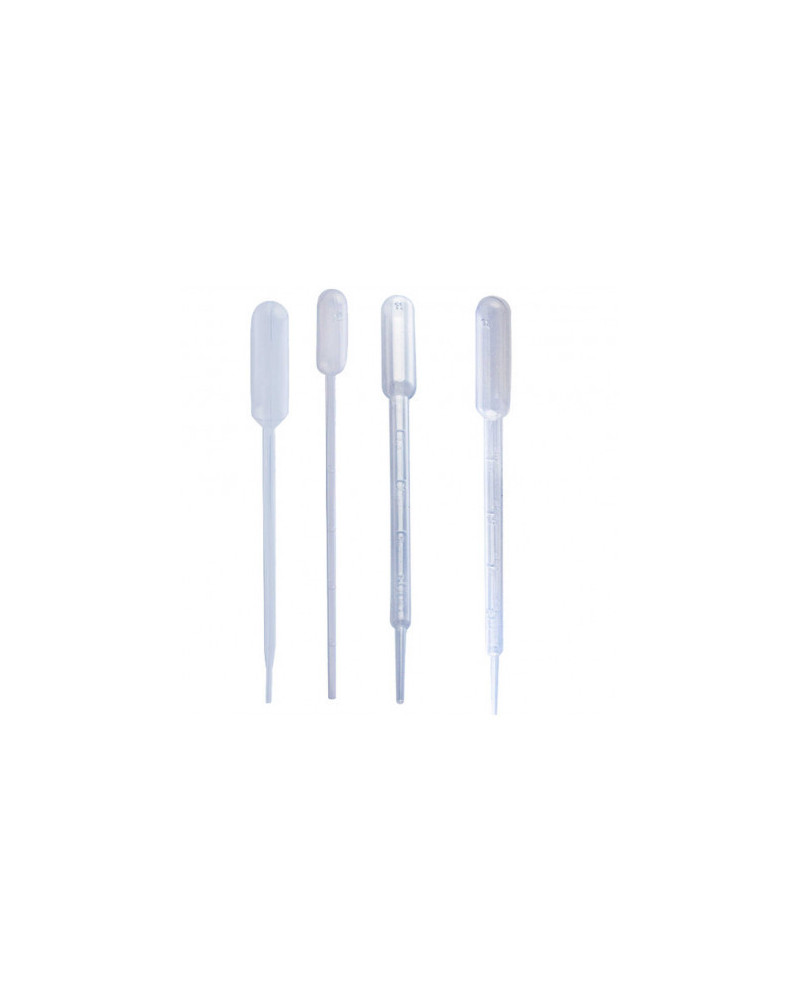 Pipette plastique, usage unique, 0,01 ml - 0,3 ml, non stérile