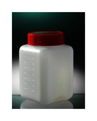 Flacons carrés de 500ml, bouchés