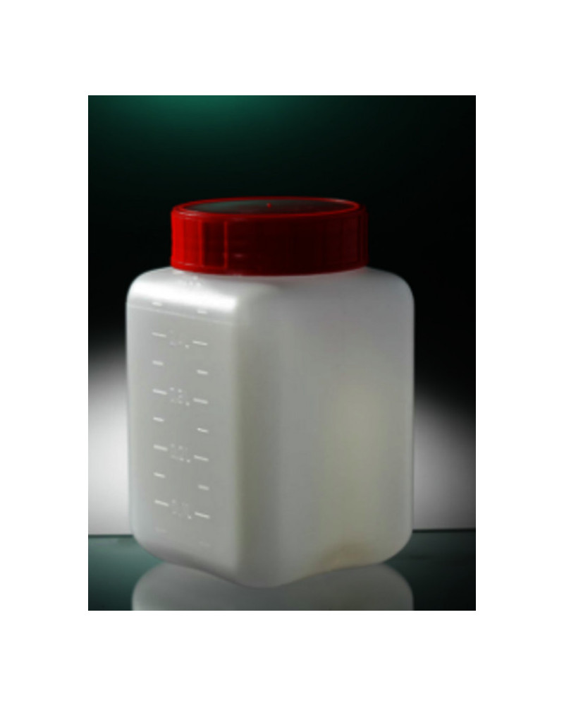 Flacons carrés de 500ml, bouchés Flacons carrés de 500ml, bouchés