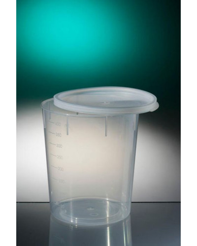 Pots Tronconiques en polypropylène translucide ionisé (400ml)