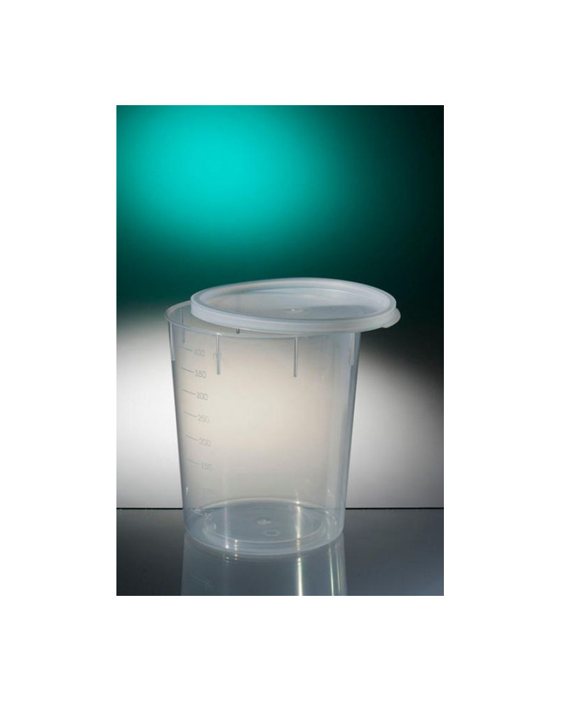 Pots Tronconiques en polypropylène translucide ionisé (400ml)