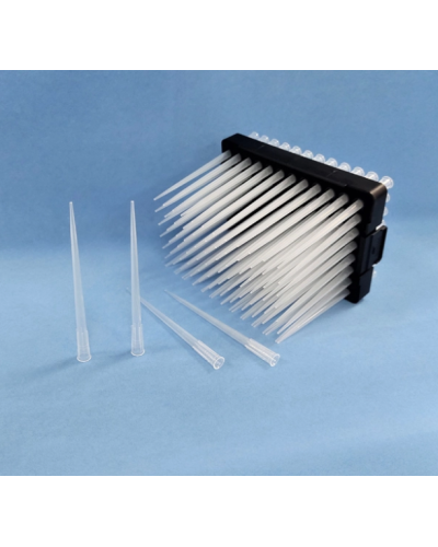 Cône Long Naturel 0,5-10ul Type Eppendorf- 5 Recharges de 96