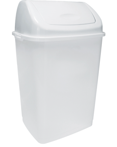 Poubelles de laboratoire en PVC de couleur blanche, 10 Litres