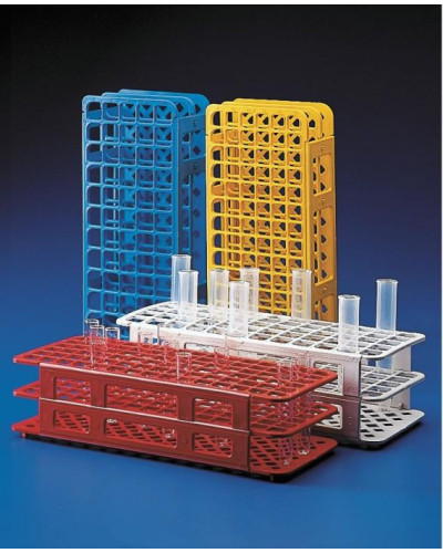 Portoirs en polypropylène, pour tubes à  Dia:16 mm, 5 x 12  60 trous