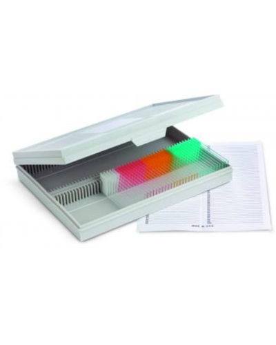 Coffrets de rangement en carton rigide plastifié, 25 lames