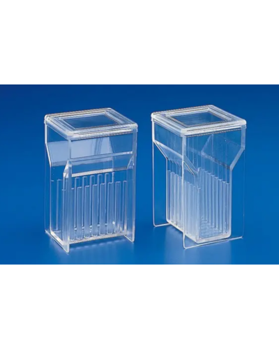 Cuve à coloration type hellendahl en verre