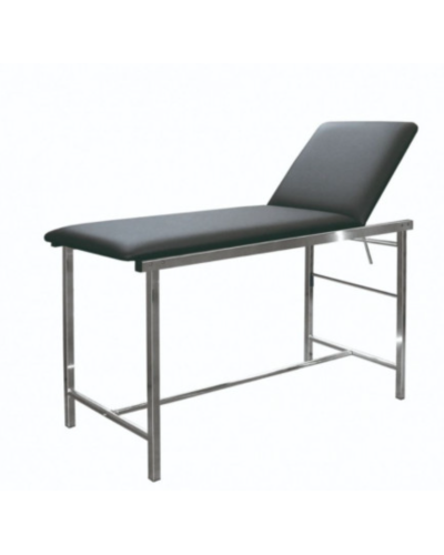 Divan d\'examen médical Inox avec sellerie noi