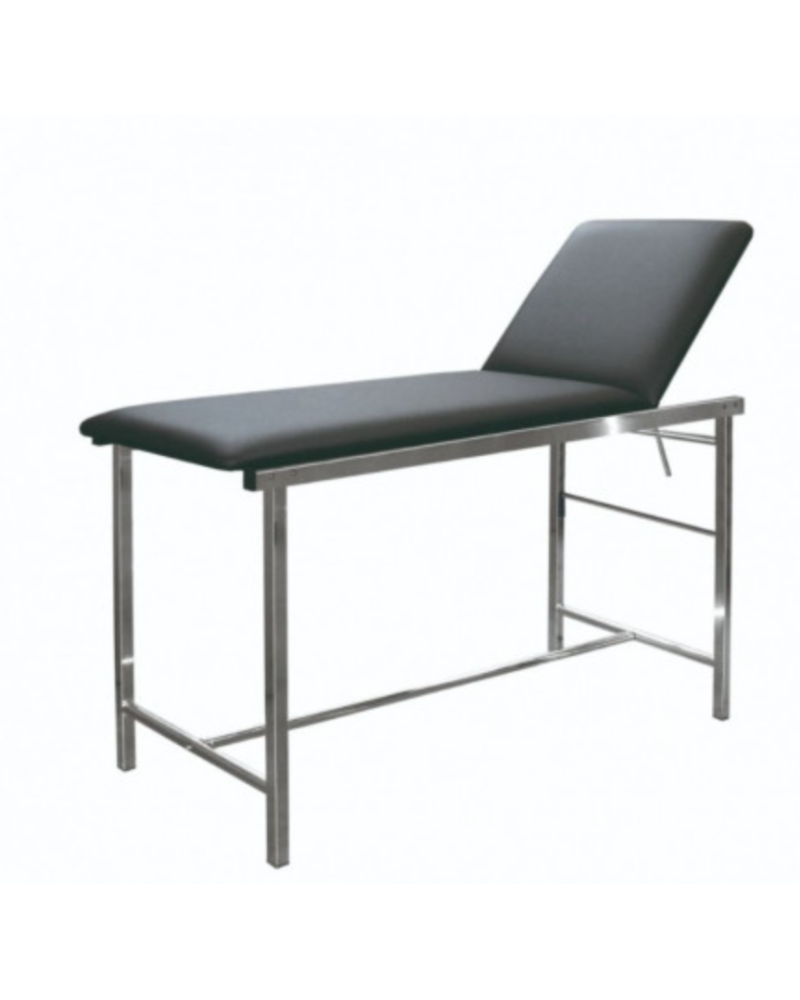 Divan d\'examen médical Inox avec sellerie noi