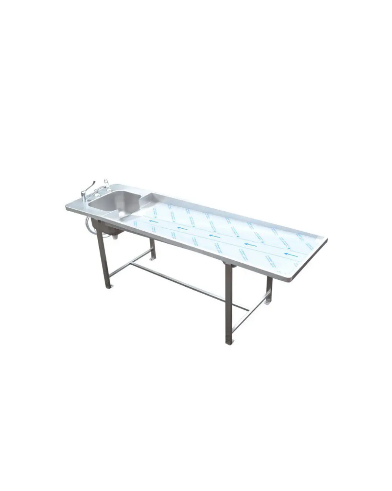 Table d'autopsie avec bac de lavage, Modèle Frima Tabl001