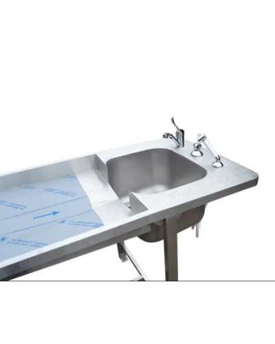 Table d'autopsie avec bac de lavage, Modèle Frima Tabl001