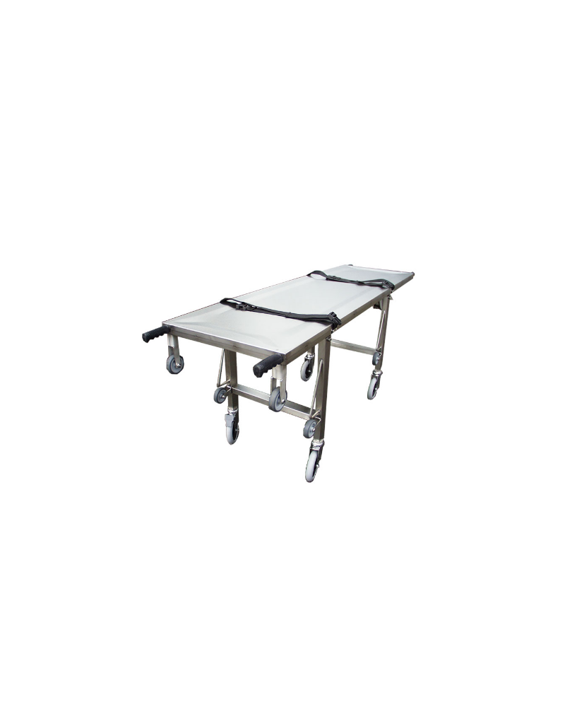 Brancard à pieds escamotables (caisson funéraire), Modèle Bran001