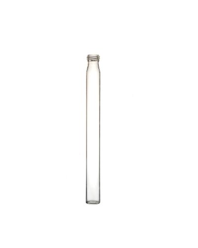 Tubes en verre sodocalcique, fond plat col à vis, 23 ml