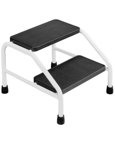 Escabeau ou marchepied médical, 2 marches, couleur noir