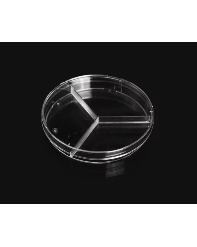 Boites de pétri compartimentées, ronde, compartiments: 3