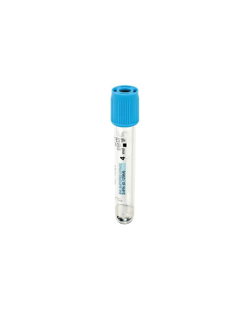 Tube de prélèvement sous vide en p.e.t VACUTEST 3.6ML/5M CITRATE coagulation