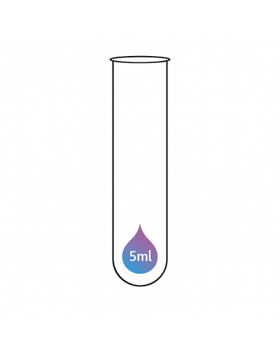 Tubes plastique fond rond,bord droit, en polystyrène, gradué