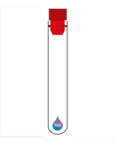 Tubes plastique fond rond,bord droit, en polystyrène, gradué