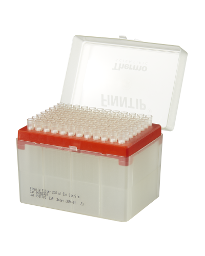 Cônes finntip FILTER 5 - 200 µl, en rack stérile de 96