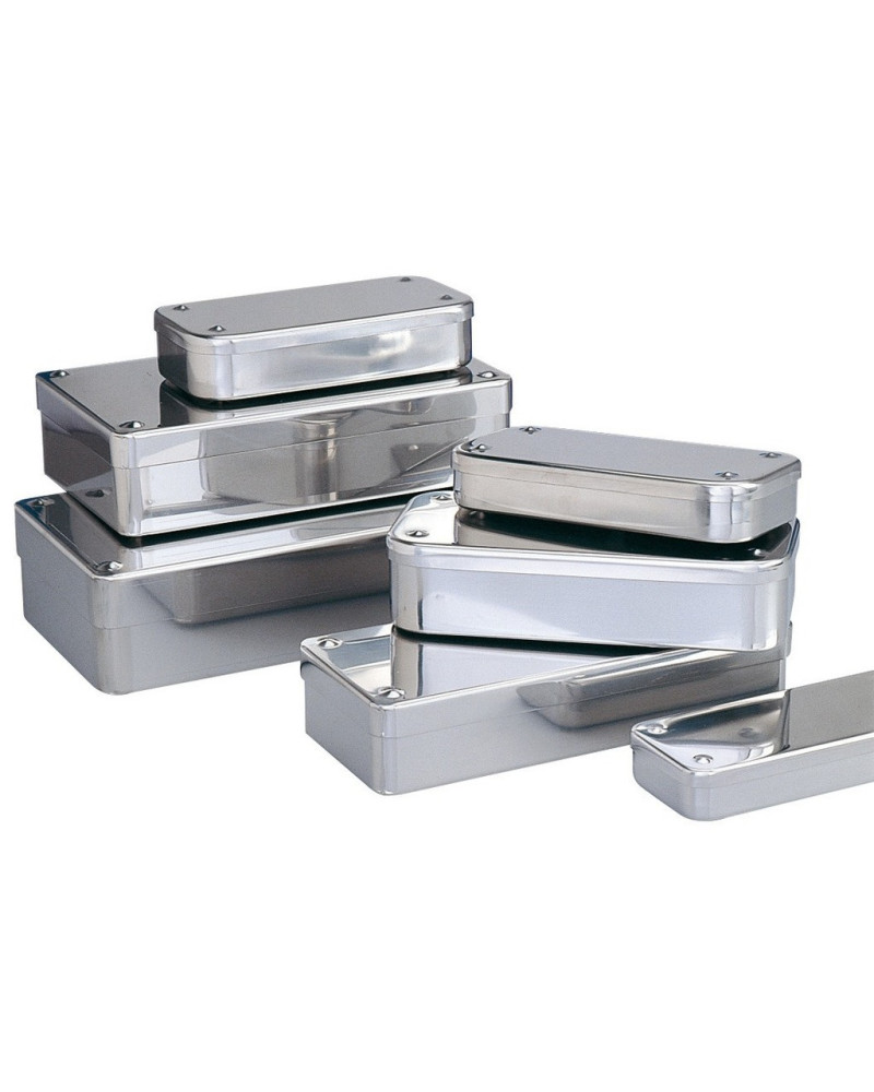 Boîte rectangulaire, inox, 400 x 200 x 100 mm