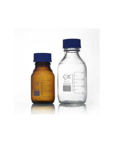 Flacons en verre borosilicate, verre brun