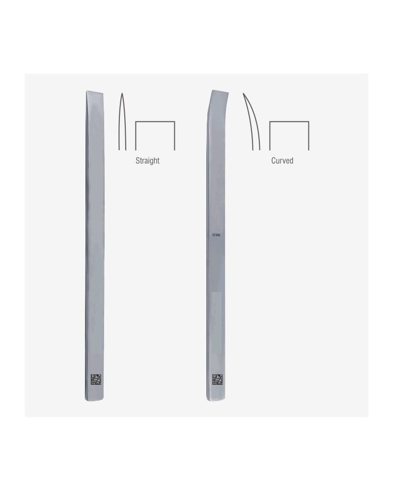 Ostéotome de LAMBOTTE, 15 mm x 16 cm