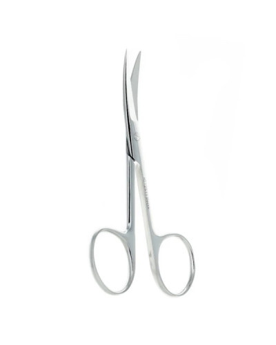 Ciseaux pointus (2 bouts pointus), courbes, 16 cm