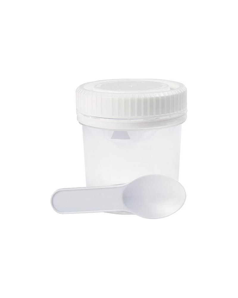 Pots pour coprologie ceb 150 ml - 60 x 70 mm - blanc