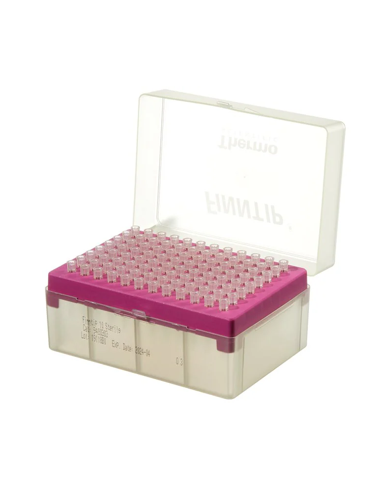 Cônes finntip en rack: 0,2 - 50 µl, longueur: 48