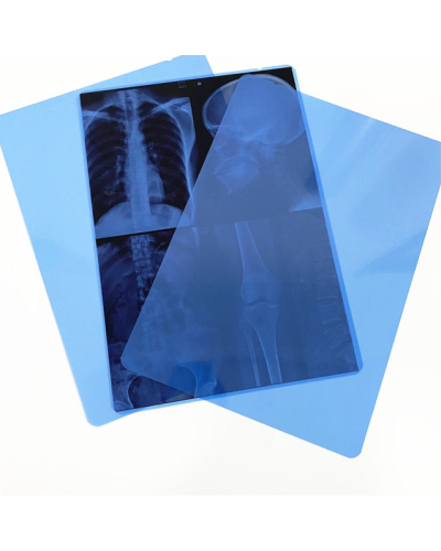Film radiographique médical bleu 15 x 40 cm
