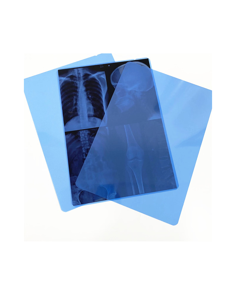 Film radiographique médical bleu 18 x 43,2 cm Film radiographique médical bleu 18 x 43,2 cm