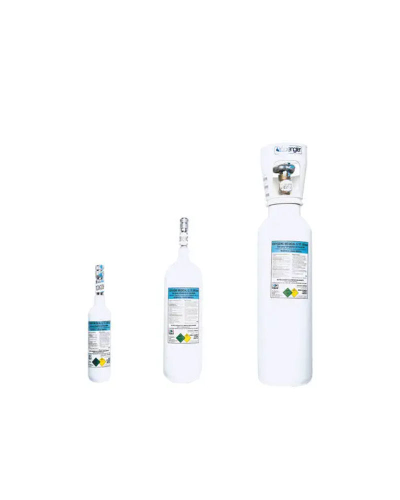 Bouteille d'oxygène médical  Socimed ( livrée vide) 200 Bar, 400 Litres d'oxygène ou 2 Litres d'eau