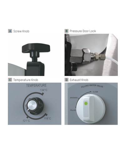 Autoclave vertical 16 Litres, Modèle POLEAX classe N SA-232 V