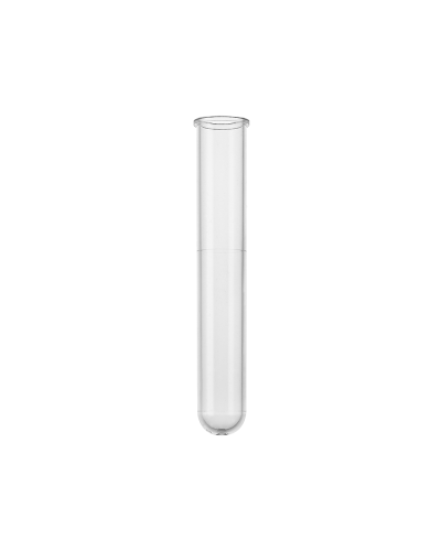 Tube 3ml en polystyrène fond rond, bord droit, 11,5 x 55 mm