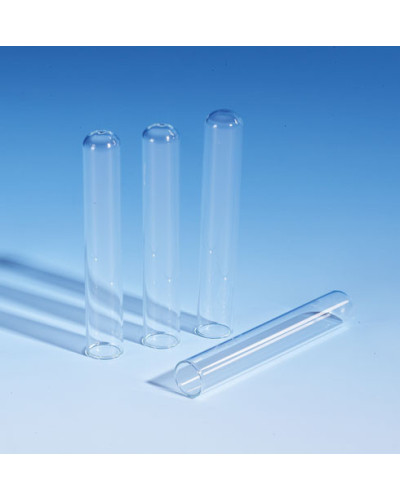 Tubes plastique fond rond,bord droit, en polypropylène