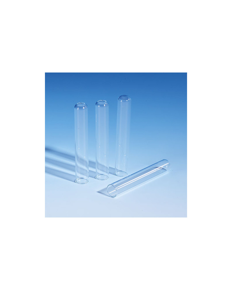 Tubes plastique fond rond,bord droit, en polypropylène