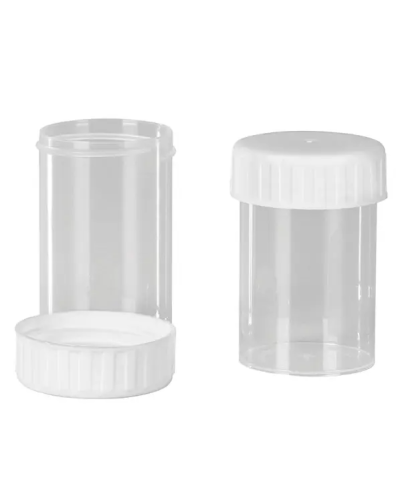 Flacon 60ml polypropylène cape blanche