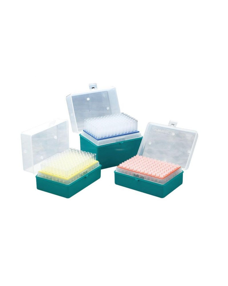 Cônes standards en rack: 1-200µl gradué à  10/20/50/100/200µl