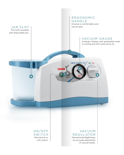 Aspirateur électrique portable ASKIR-20, 1 000 ml