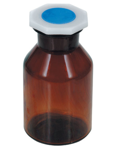 Flacons en verre brun gainé polyéthylène (pe) 500ml