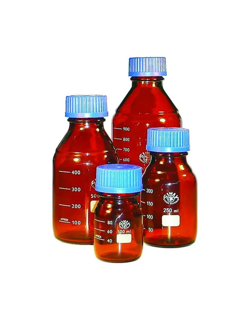 Flacons en verre brun 500ml