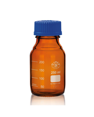 Flacons en verre brun 250ml