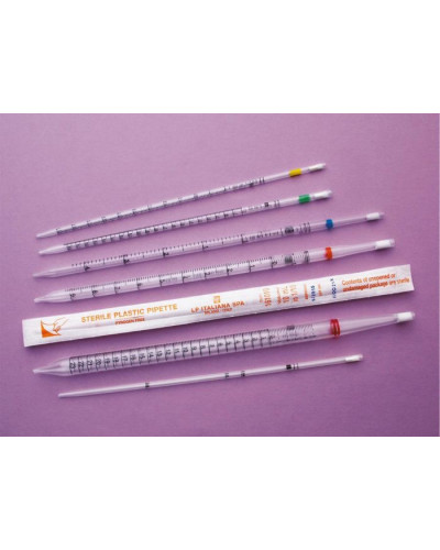 Pipettes plastiques monobloc 0,01 ml - 0,2 ml, stérile / 25