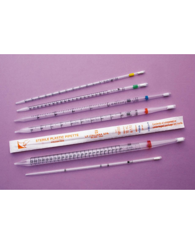 Pipette plastique graduée en polystyrène 5ml non stérile