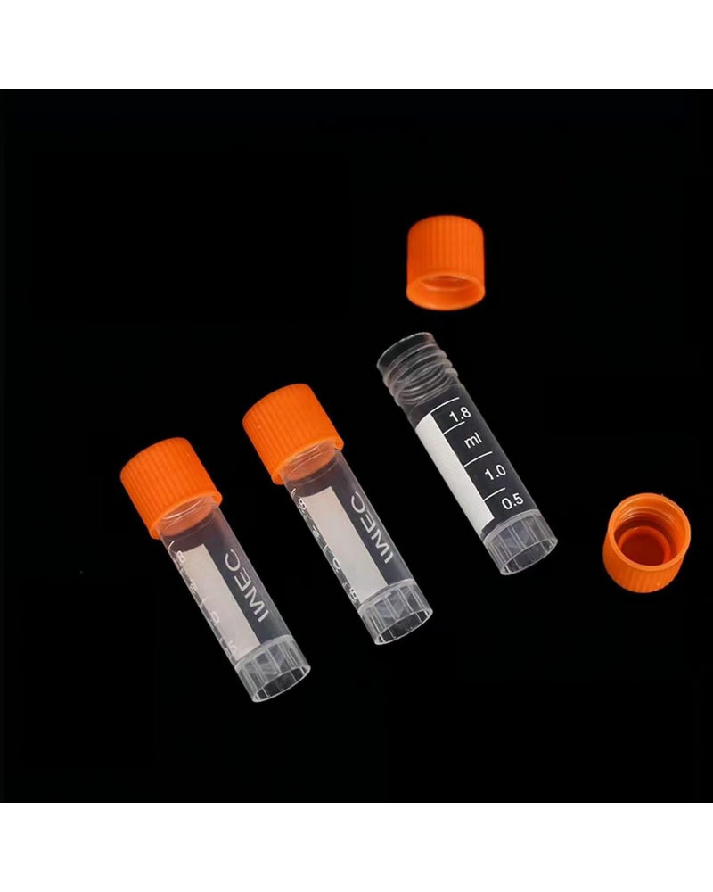 Cryovials à bouchon coiffant et lèvre de scellage, 1,2 ml