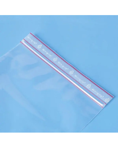 Pochettes plastiques minigrip, (larg. x haut.): 120 x 180 mm