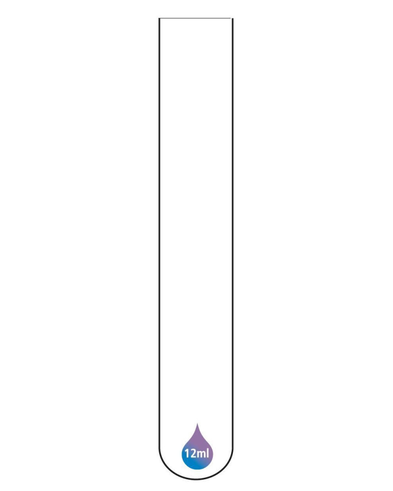 Tubes plastique fond rond,bord droit, en polystyrène, ionisés