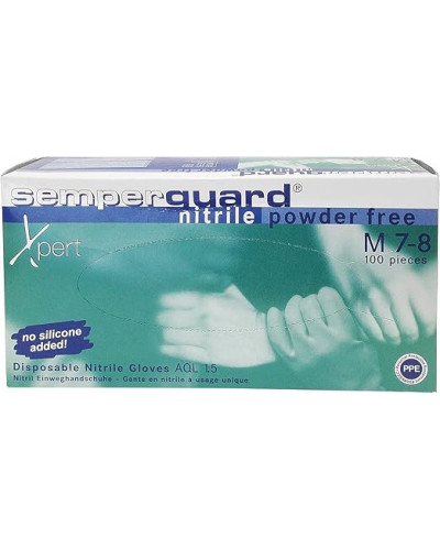 Gants nitrile, non poudrés semperguard, petit 6-7